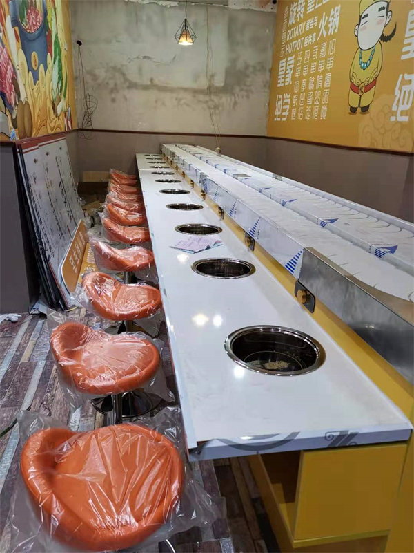 旋轉(zhuǎn)式自助火鍋設備